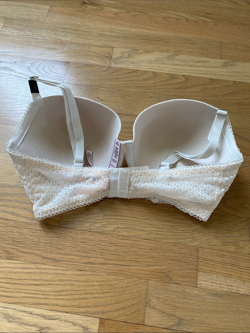 NWT! Victoria's Secret Dream Angels 34DDD Ivory Lace Longline Bra - Picture 5 of 15